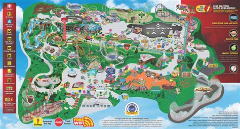 The Must-See Landmarks at Six Flags Map Magic Mountain